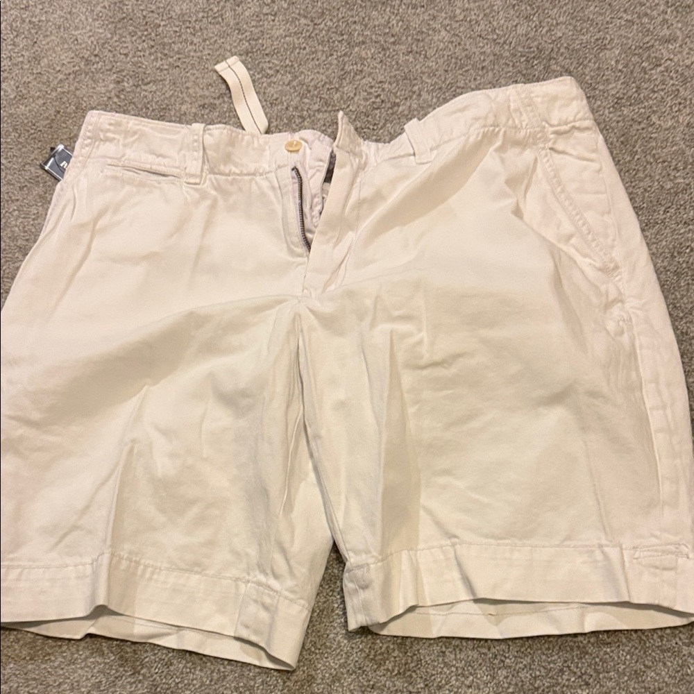 Ralph Lauren Cream Flat Front Men's Shorts